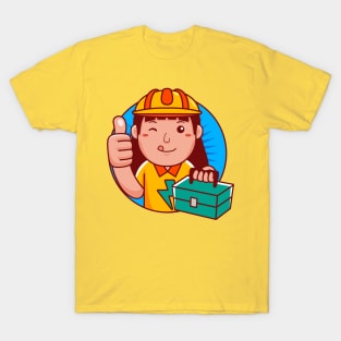 Electrician Woman T-Shirt